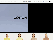 Tablet Screenshot of cottoncitizen.com